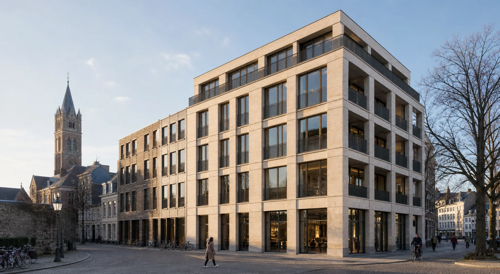 Contemporary mixed-use architecture in Maastricht